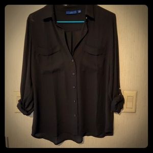 Apt. 9 sheer black blouse